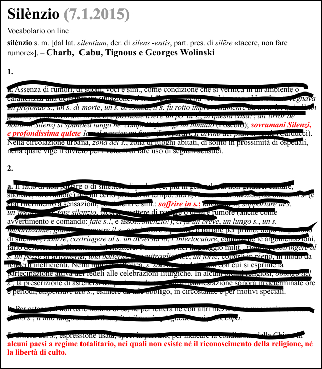 silenzio